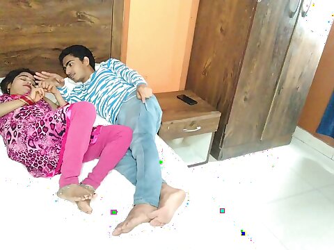 Indian Couple In Bedroom Fervent Love