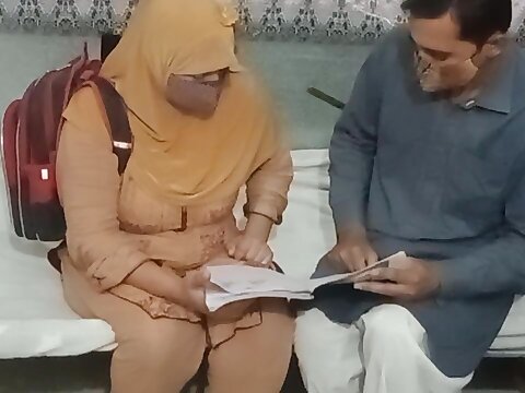 Ultra-cute A Hijabi woman heads to